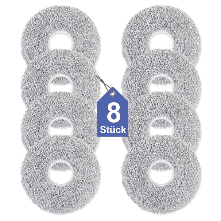 8 Stück Wischtücher für Dreame L10s/L10/L20/X40/L40/X50/L50 Pro Ultra, für Xiaomi X20 Pro/Max, für E