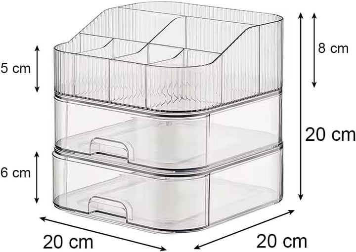 Schminktisch organizer - Make up Organizer mit Schubladen - Kosmetik Organizer - Parfüm Organizer -