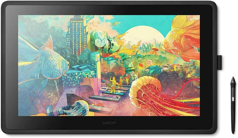 Wacom Cintiq 22 Kreativ-Stift-Display Tablet (mit Standfuss, zum Illustrieren & Zeichnen direkt auf