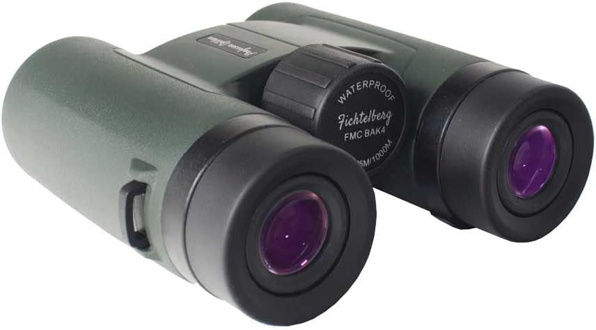 Fichtelberg - 8x32 V2.0 Fernglas m. Zubehör - mit Porro-Prismen (BaK-4) - lichtstarkes Fernglas für