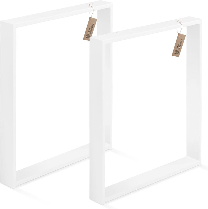 LAMO Manufaktur Tischbeine für Schreibtisch Esstisch, Simple Light, Vierkantprofil 60x20 mm, Tischge
