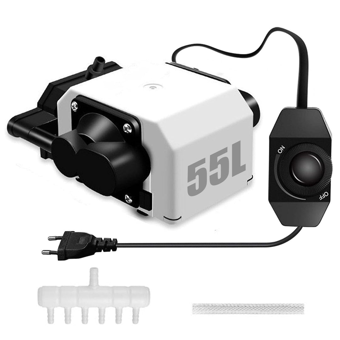 Air Assist Laser, Luftunterstützung für Lasergravierer und Gravierer 55L/min Einstellbarer Luftstrom