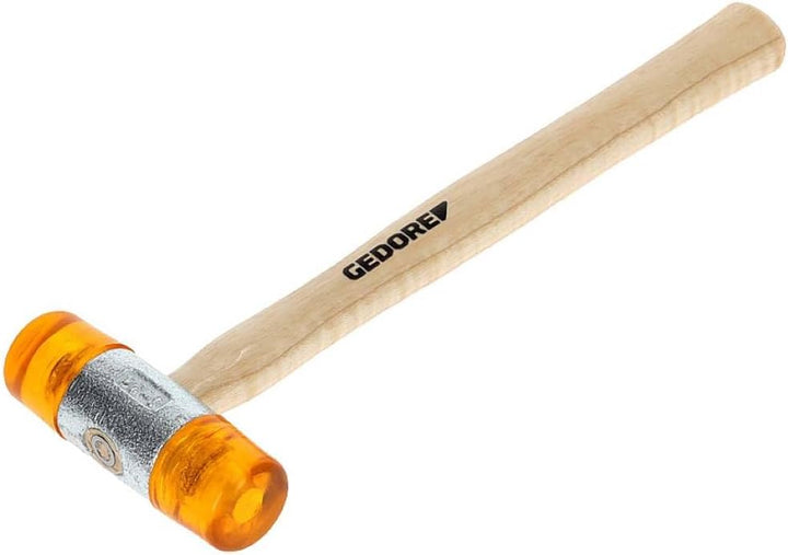 GEDORE 8821430 Plastikhammer, Ø 32 mm, Auswechselbare Köpfe aus Cellulose-Acetat, Robuster Stiel aus