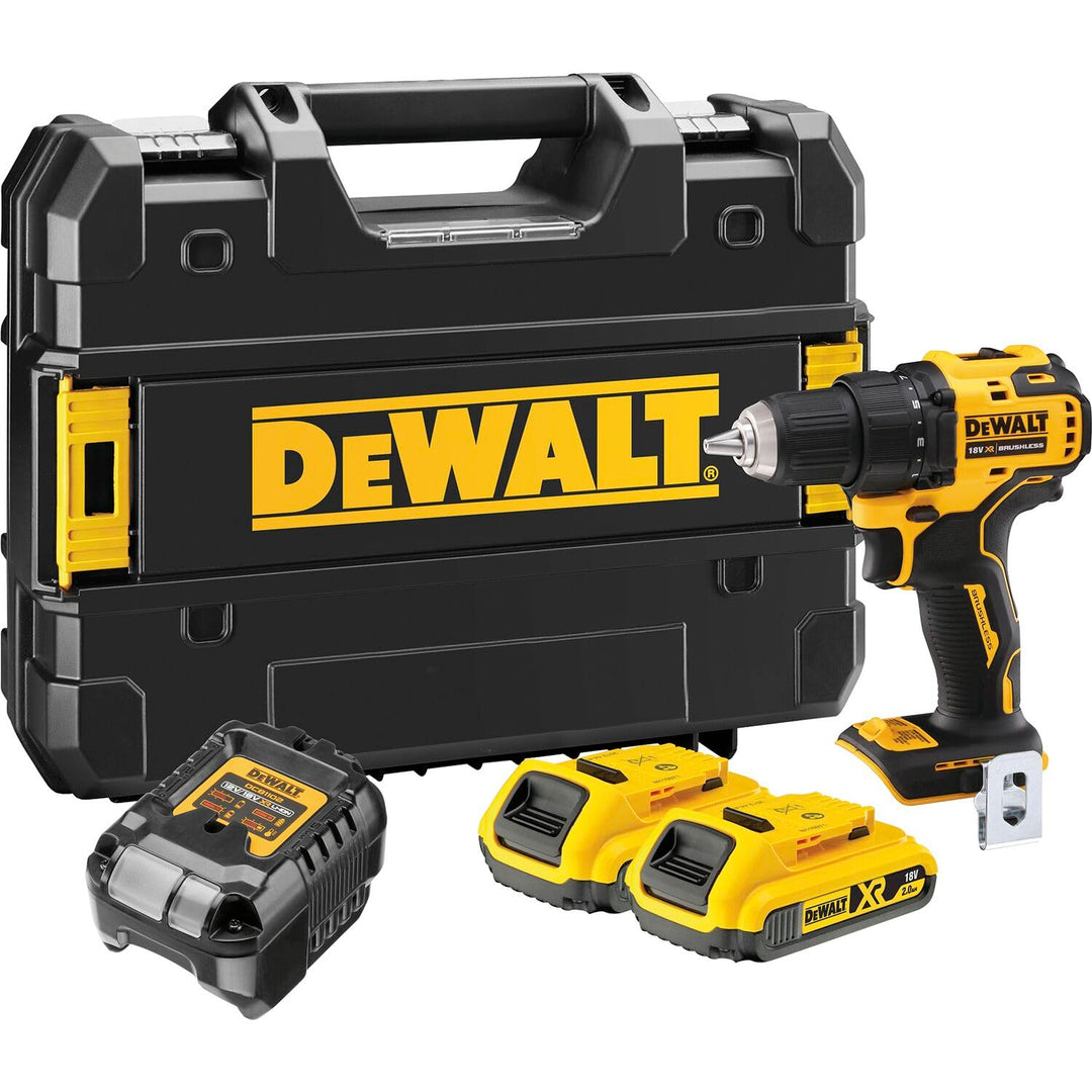 Dewalt 18V XR 2-Gang Akku-Bohrschrauber DCD708D2T (bürstenloses Vollmetall-Getriebe, 13 mm Vollmetal