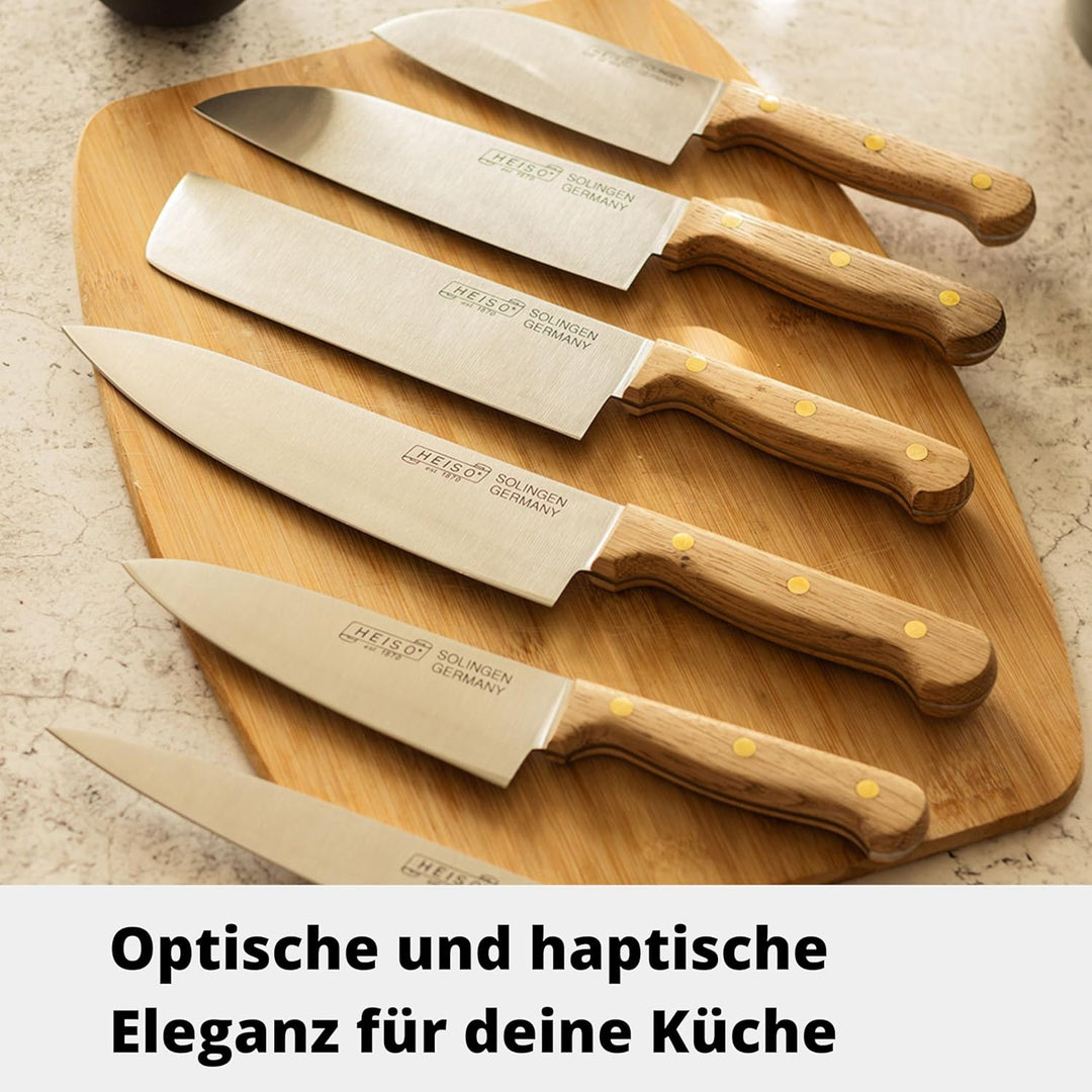 HEISO Ausbeinmesser 15cm – Gustav – handgefertigt in Solingen aus rostfreiem Edelstahl, Griff aus he