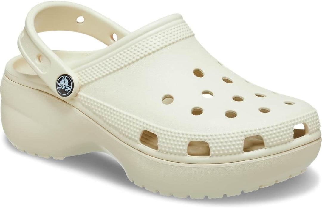 Crocs Damen Classic Platform W Clogs 34/35 EU Bone, 34/35 EU Bone