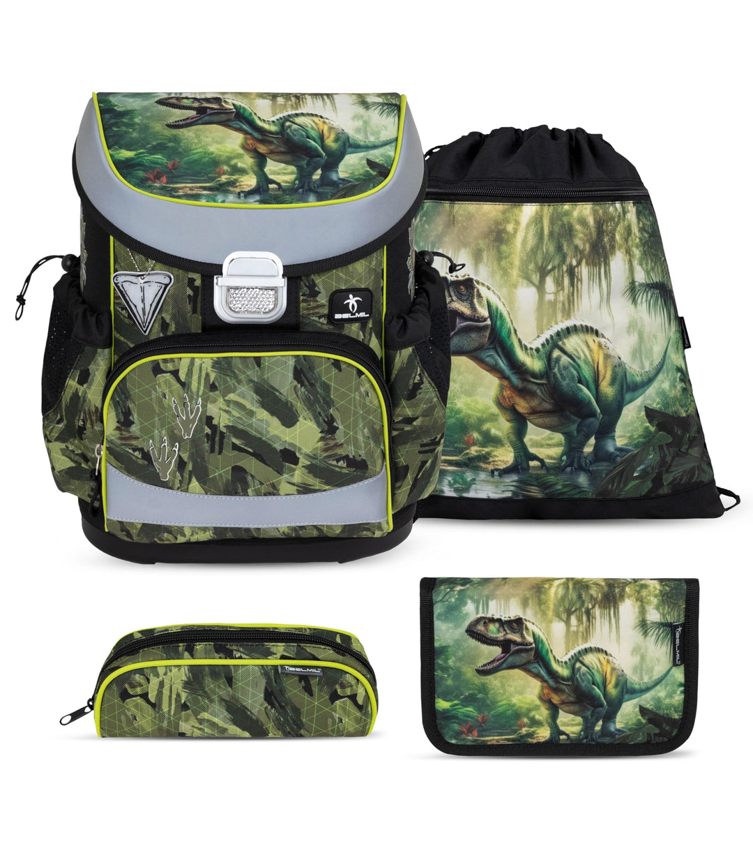 Belmil Mini-Fit Schulranzen Set 4 -teilig (405-33/AG/S) (Lost World), Lost World