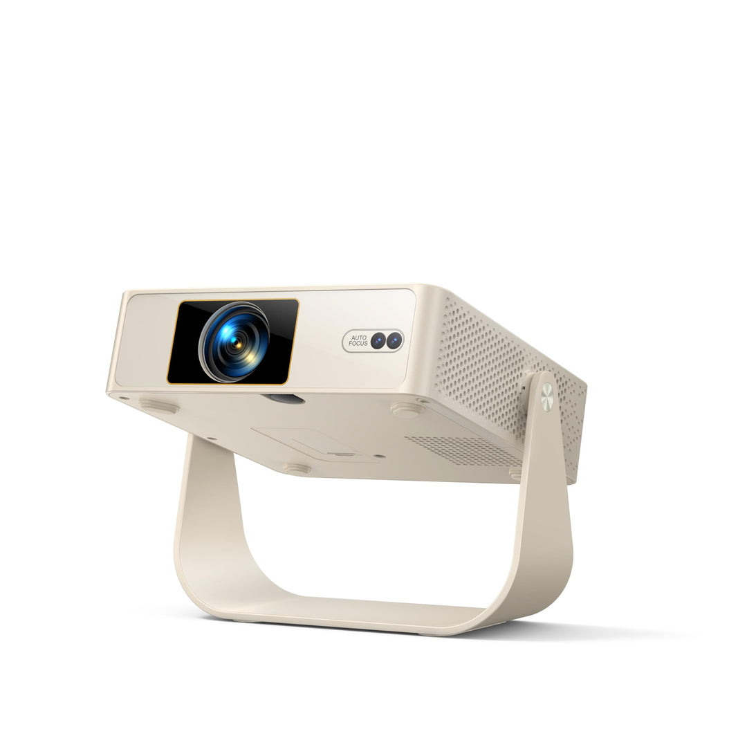 Yaber PROJECTOR Mini Smart Beamer, L1 Pro Native 1080P Tragbarer Projektor Beige, Beige