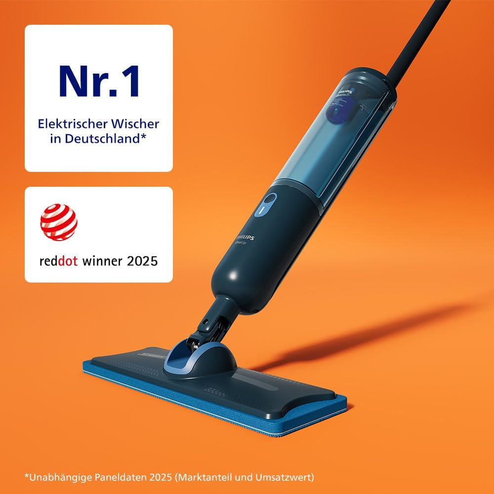 Philips OneUp 3000 Series elektrischer Wischmopp - 2X sauberere Böden², 2X schnelleres Wischen, kabe