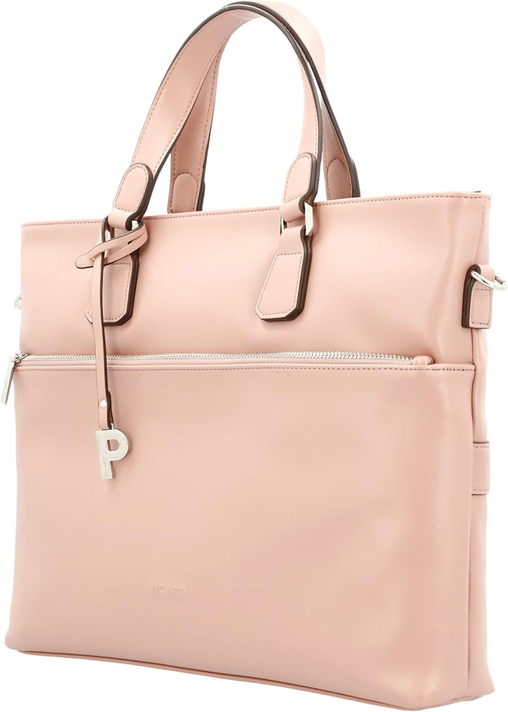 Picard Damen Shopper MIJA aus Synthetik Gross | mit Reissverschluss | Shopper | Alltag Magnolia Einh