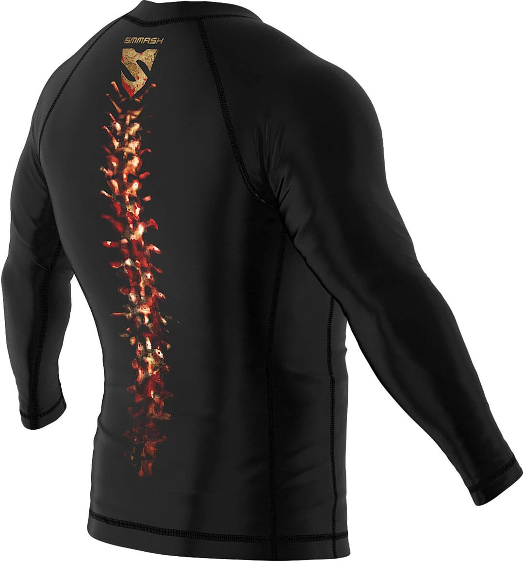 SMMASH Funktionsshirt Herren Rashguard Langarm Sportshirt MMA Thaibox Muay Thai Kickboxen Atmungsakt