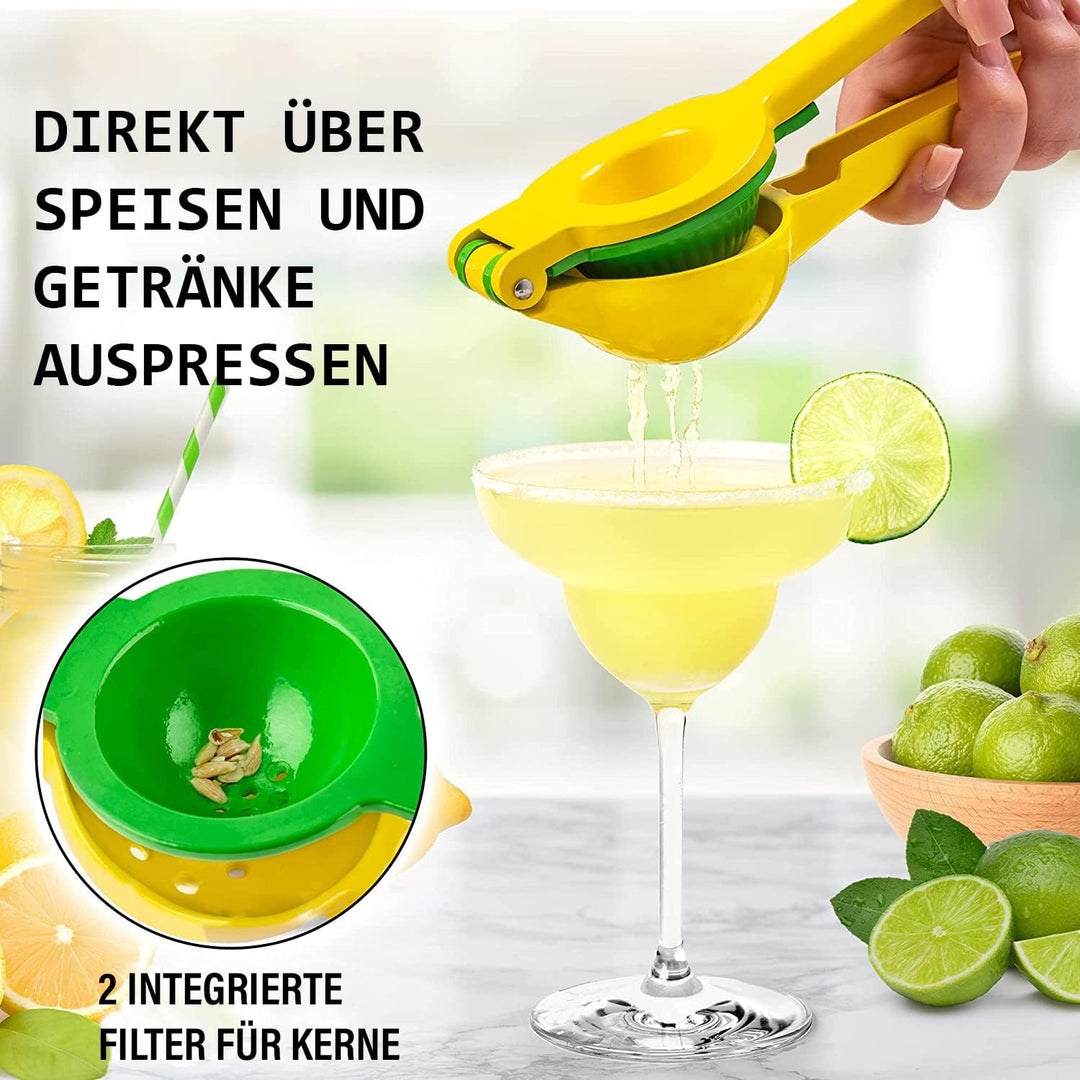 Zulay Kitchen Zitronenpresse &amp; Limettenpresse, Manuelle Zitruspresse Handpresse für Zitronen und Lim
