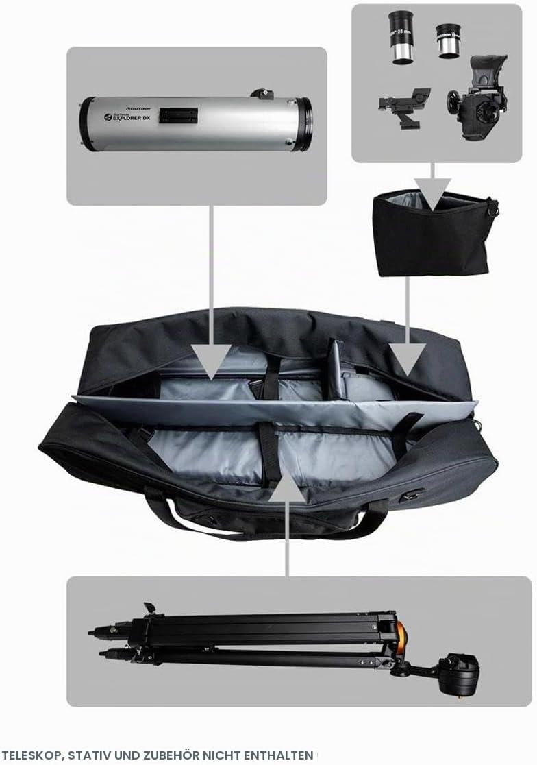 Celestron 94025 40-Zoll Teleskoptasche für die gesamte Ausrüstung – Tasche für Teleskop, Montierung,