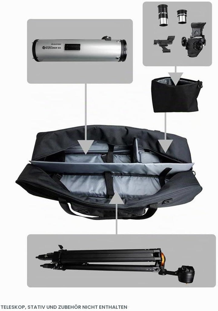Celestron 94025 40-Zoll Teleskoptasche für die gesamte Ausrüstung – Tasche für Teleskop, Montierung,