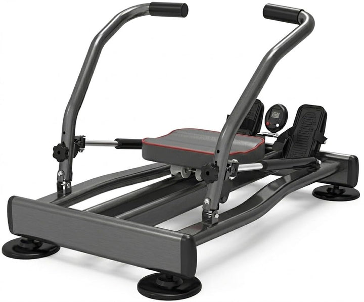 Ffitness FLMD412N Professionelles Rudergerät für Zuhause, hydraulischer Widerstand, Fitness Cardio T