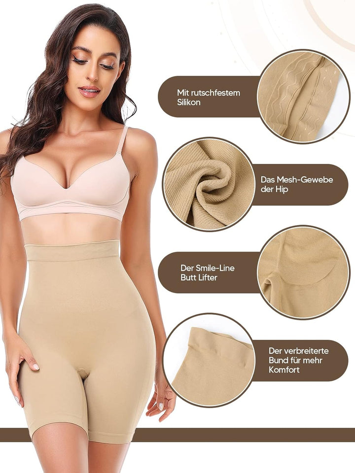 SLIMBELLE Miederpants Bauch Weg Damen Figurenformend Miederpants Tummy Control Shapewear Unterhose M