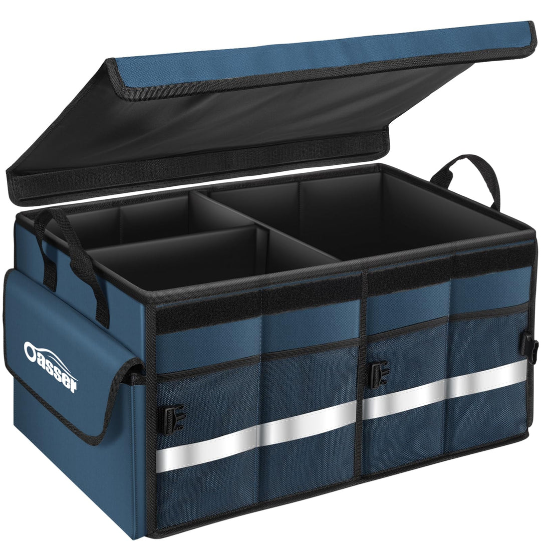 Oasser Kofferraumtasche Kofferraum Organizer mit Deckel Autobox Auto Box Tasche Wasserdicht Rutschfe