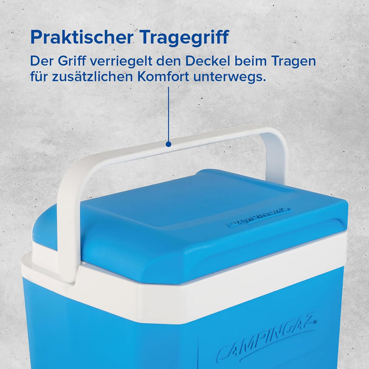 Campingaz Icetime Plus 26L, Passive Kühlbox, Thermobox mit 26 L Fassungsvermögen, Eisbox mit PU-Voll