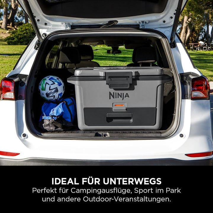 Ninja FrostVault Hard Cooler 47L, Premium isolierte Kühlbox, hält EIS bis zu 6 Tage 47L Grau, 47L Gr