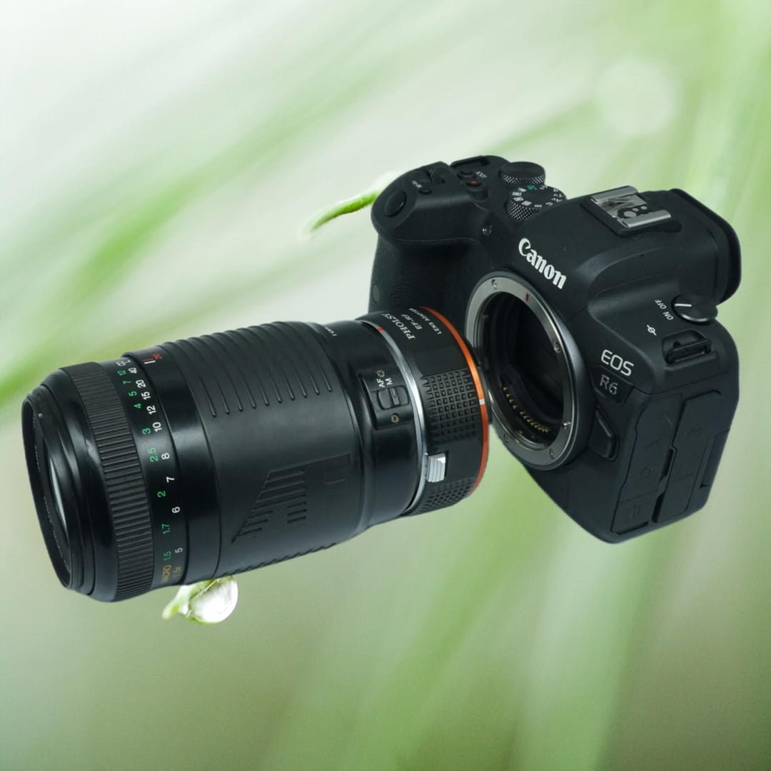 PHOLSY Manueller Objektivadapter: Kompatibel mit Canon EF (EF-S) Objektiv und Canon RF (EOS R-Type)