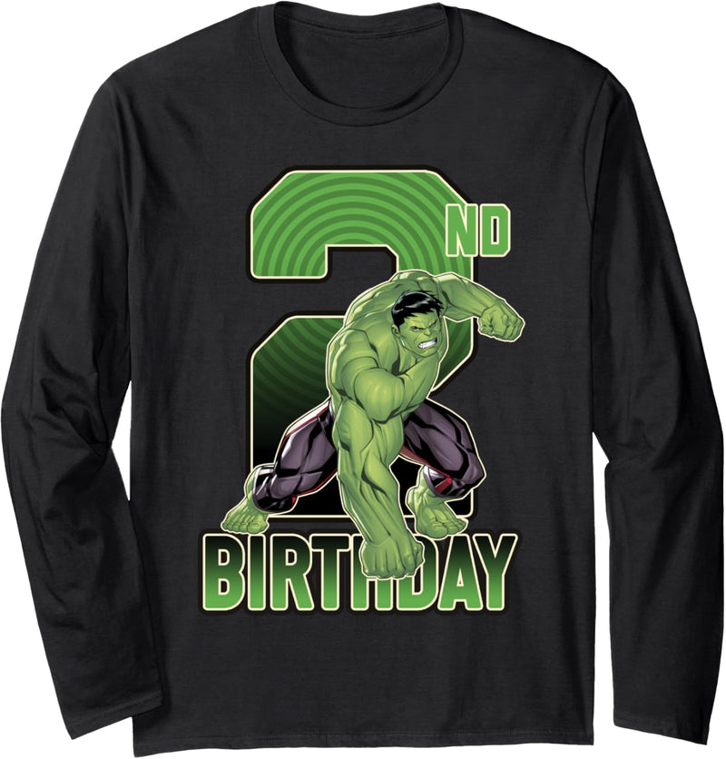 Marvel Hulk Smash 2nd Birthday Langarmshirt