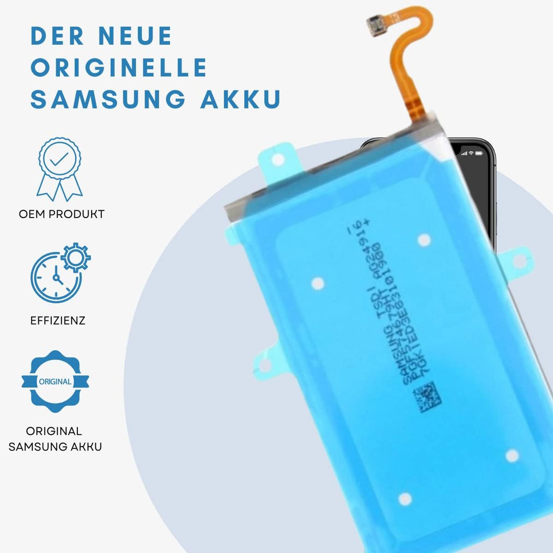 Original Akku für Samsung Galaxy S9+ Plus SM-G965 Original OEM - 3500 mAh Lithium-Ionen-Batterie - F