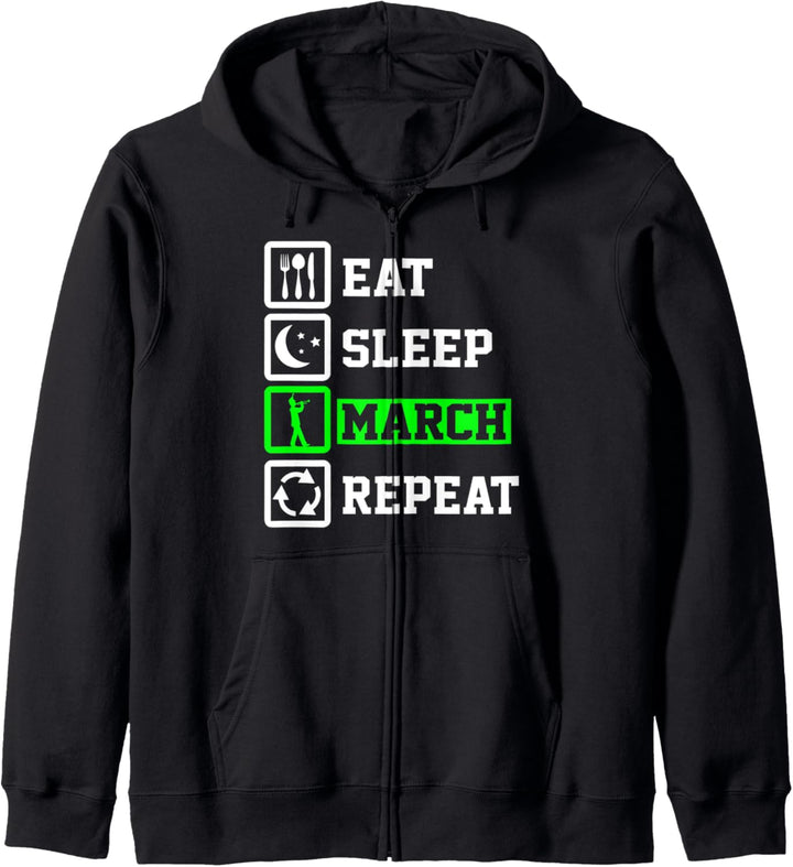 Eat Sleep Trumpet Repeat Funny Trumpet Kapuzenjacke