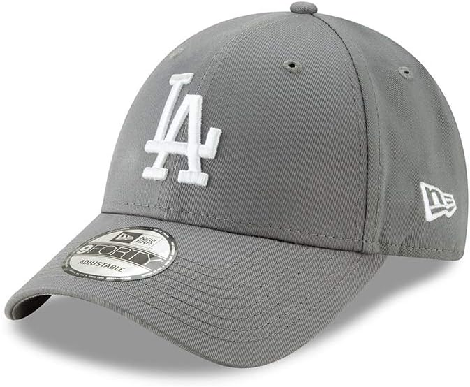New Era Los Angeles Dodgers League Essential Grey 9Forty Cap - One-Size