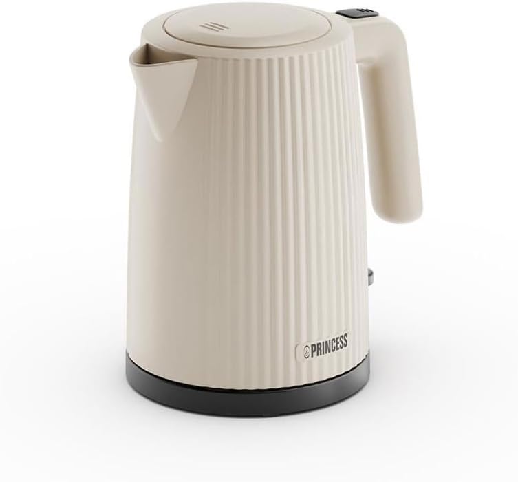 Princess Wasserkocher Wave, 1,7L, 360° kabellos, 2200W, BPA-frei, Trockenkoch- & Überhitzungsschutz,