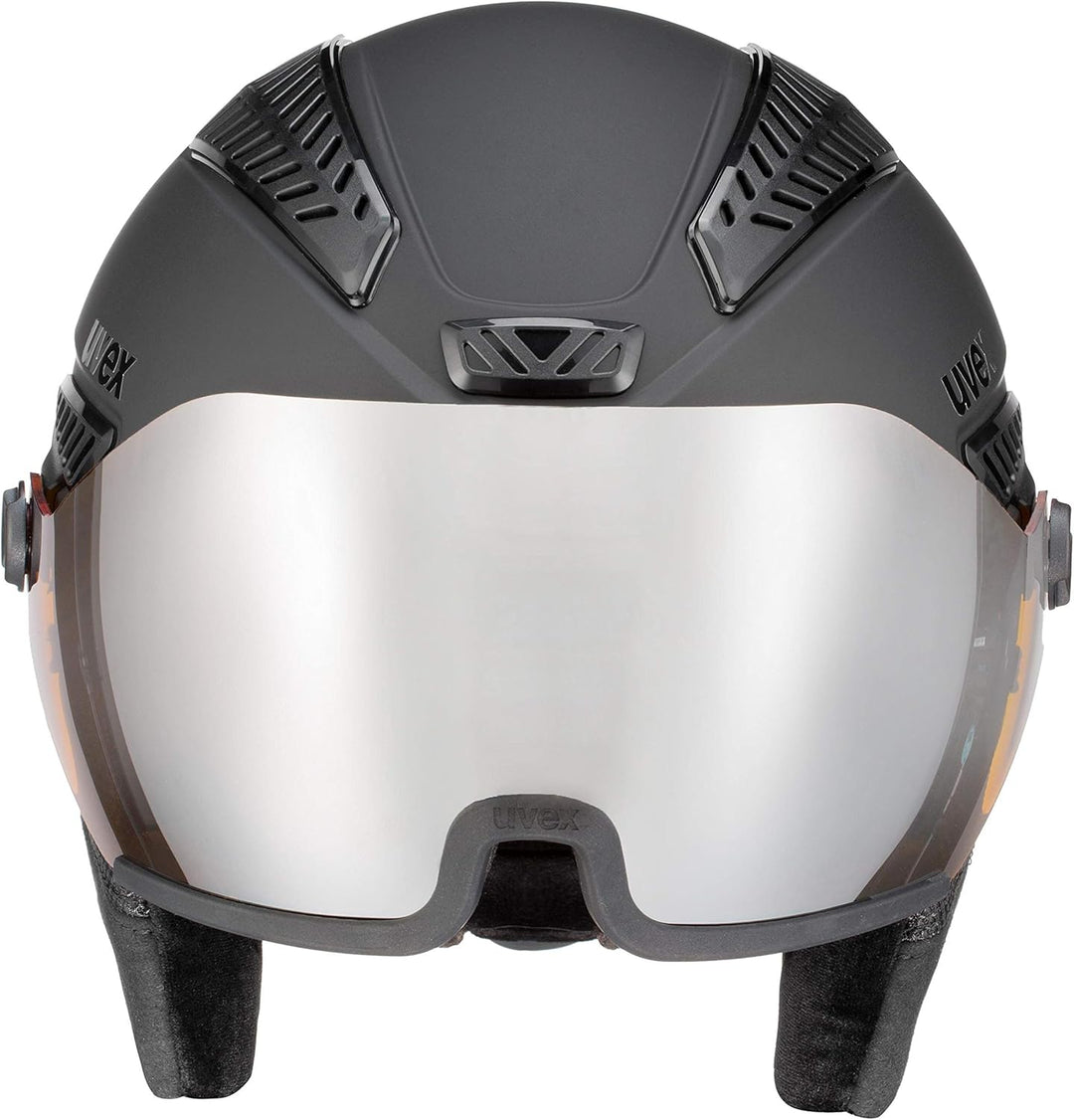 uvex Unisex – Erwachsene hlmt 600 Visor Skihelm black mat 53-55 cm, black mat 53-55 cm