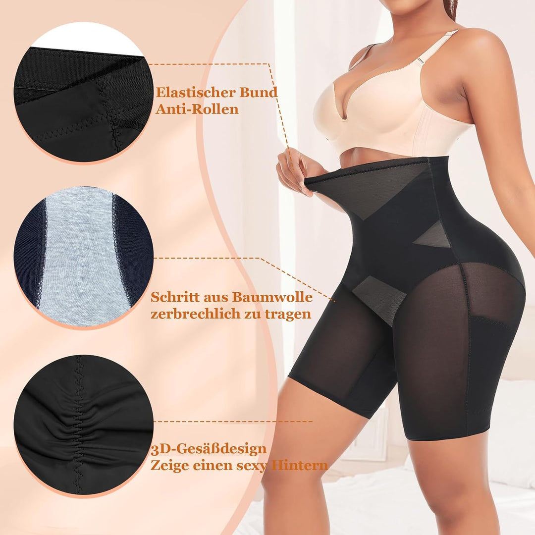Werkiss Bauchweg Unterhose Damen Shapewear Miederhose Hohe Taille Unterwäsche Figurenformend Bauchko