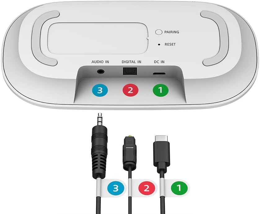 Sony SRS-LSR200 Tragbarer TV Funklautsprecher, weiss