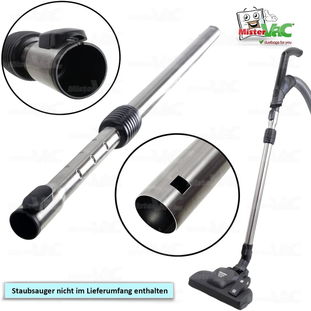 MisterVac | Teleskop-Staubsaugerrohr kompatibel mit Miele Blizzard CX1 Excellence EcoLine SKCP3 HS16