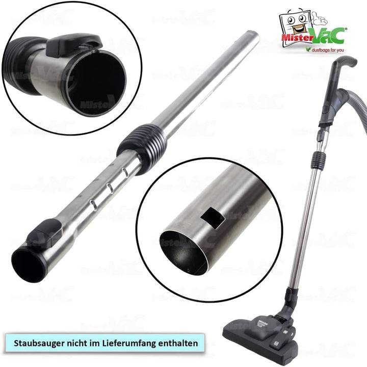 MisterVac | Teleskop-Staubsaugerrohr kompatibel mit Miele Blizzard CX1 Excellence EcoLine SKCP3 HS16