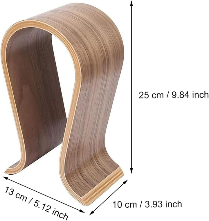 Kopfhörerhalter aus Holz, U Förmiger Kopfhörerständer, Universal Headset Halterung, Gaming Headset S