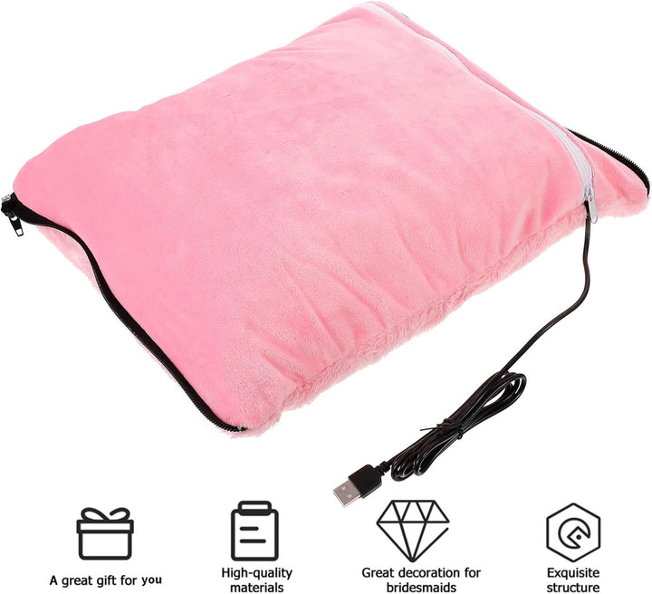 BESPORTBLE Elektrische Hand Muffs Weiche Plüsch Handwärmer Kissen USB Aufladen Winter Warme Faux Pel