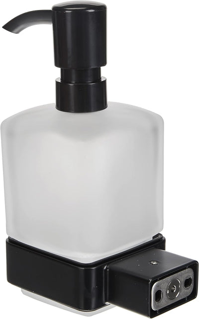 Emco loft Flüssigseifenspender (Behälter Kristallglas satiniert, Höhe 160 mm, Breite 70 mm) Pumpkopf