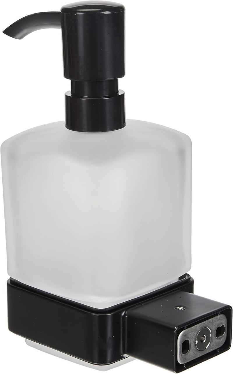 Emco loft Flüssigseifenspender (Behälter Kristallglas satiniert, Höhe 160 mm, Breite 70 mm) Pumpkopf