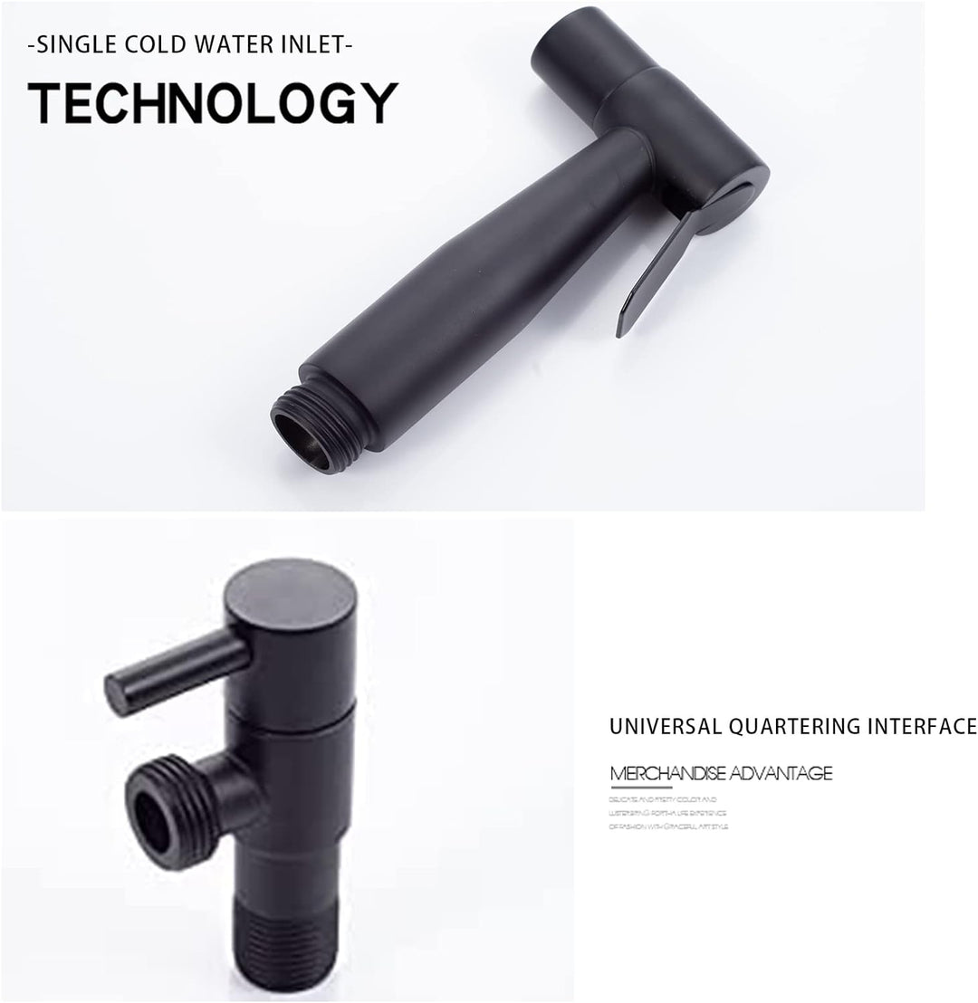 LOSCHEN】 Bidet Toilettensprüher, Hand Bidet Sprayer, Bidet Handbrause, Edelstahl Duschkopf Bidet Arm