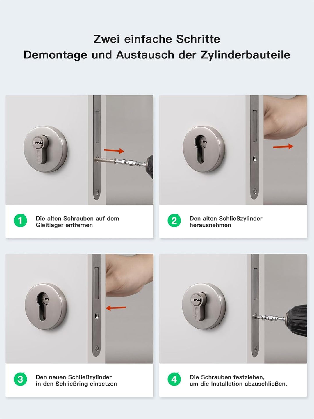Schliesszylinder, Profilzylinder 70mm(35T/35),Schlüssel zylinderschloss mit 8 horizontalen Schlüssel
