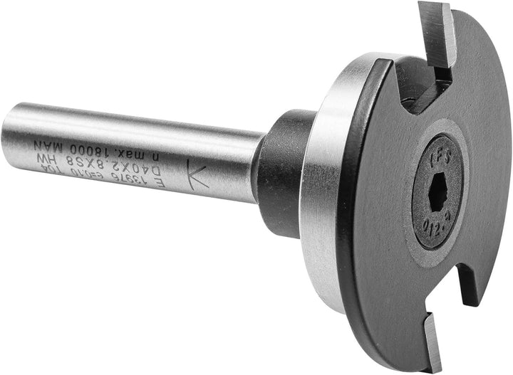 ENT 13976 Scheibennutfräser HW, Schaft (S) 8 mm, Durchmesser (D) 40 mm, NL 2,8 mm, ØKL 28 mm, T 6 mm