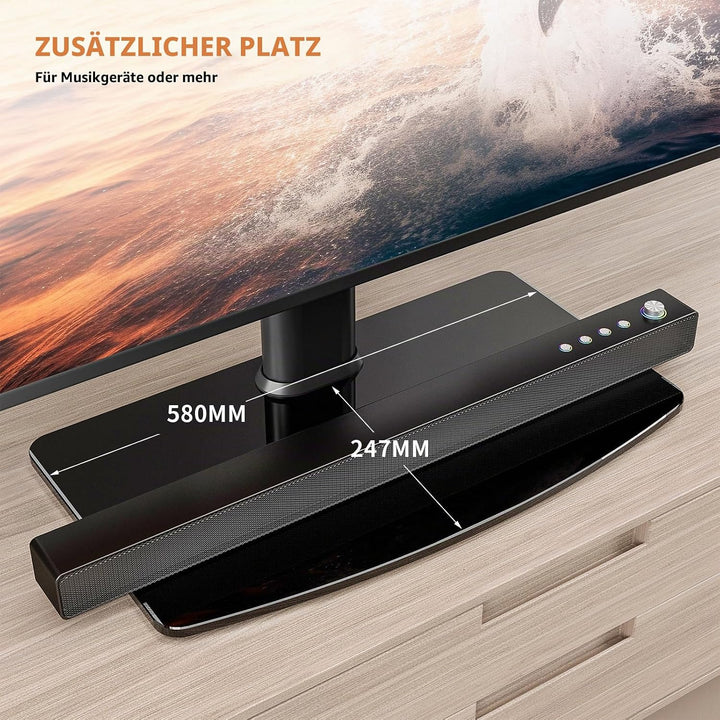 TV Standfuss Universal Höhenverstellbar Ständer Halterung Fernsehständer 40''-86'' LCD LED Flachbild
