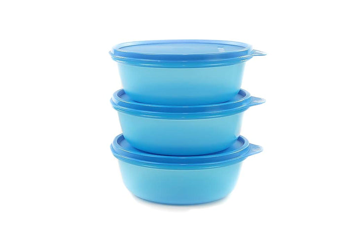TUPPERWARE Hit-Parade Kühlschrank 600 ml blau (3) Dose grosse Hitparade Panorama 31996