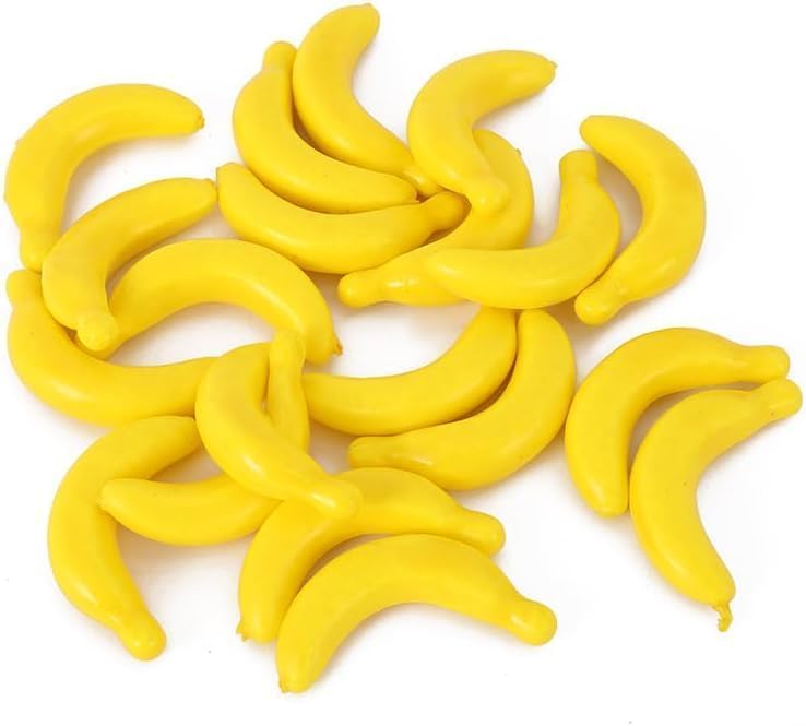 Mini-Bananen-Frucht, künstliche Bananen-Requisiten, Kunststoff-Schaumstoff, Gemüse, Obst als Party-O