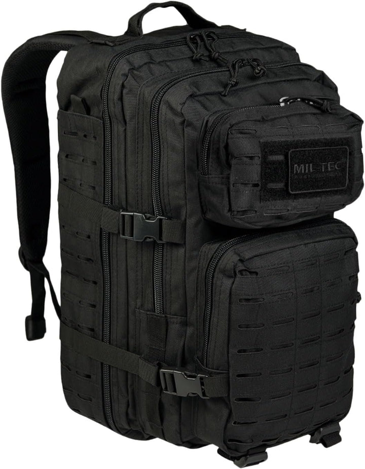 Mil-Tec US Assault Pack Laser Cut Tagesrucksack • Taktischer Militär Rucksack mit Laser-Cut MOLLE-Sy