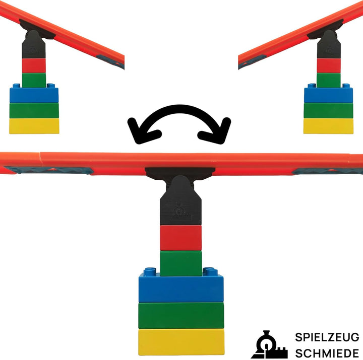 Adapter Set kompatibel mit HOT Wheels Tracks & LEGO DUPLO Steine - 8 Adapter (6 starr, 2 beweglich)