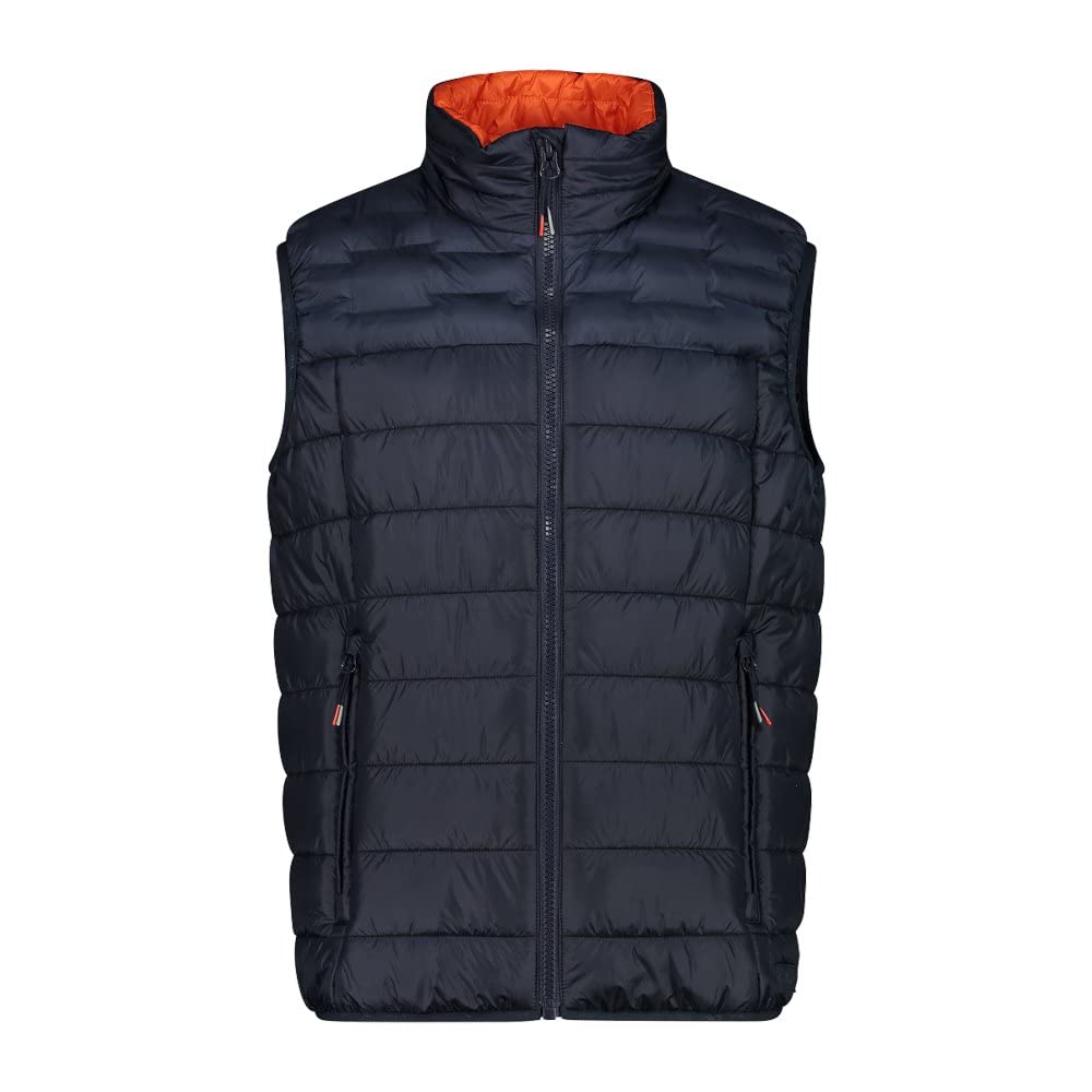 CMP Herren Weste aus Recyceltem Polyester für Herren VEST 48 Black Blue, 48 Black Blue