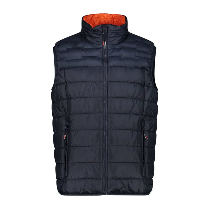 CMP Herren Weste aus Recyceltem Polyester für Herren VEST 48 Black Blue, 48 Black Blue