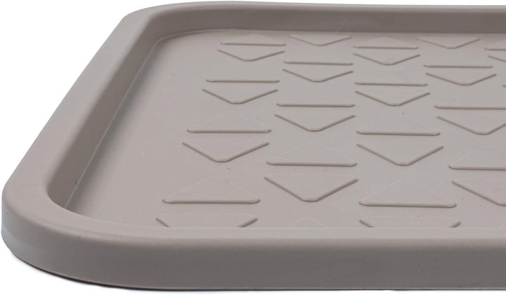 Set Schuhabtropfschale Schuhmatte wasserdichte, pflegeleicht, Kunststoffmatte schützt Böden Schuhabl