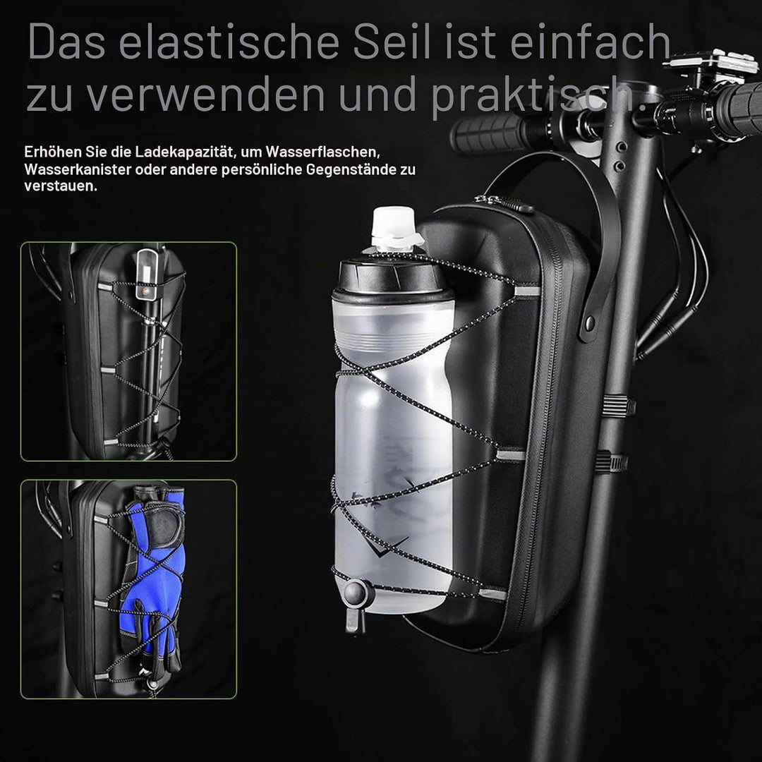 wasserdichte Lenkertasche Escooter: 3L E Scooter Tasche mit Multicolor Elastische Kordel Schnellvers